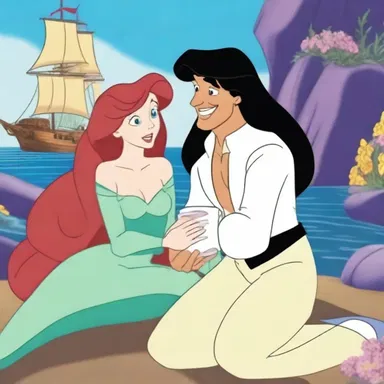 In the cartoon 'The Little Mermaid,' Ariel is unable to provide a dowry to Prince Eric as she is a mermaid and lacks possessions.