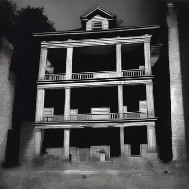 The haunted house had an associated state in the basement, where the ghost was rumored to reside.
