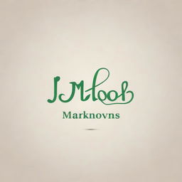 A sophisticated and cutting-edge logo displaying the name 'Markhoor Vines'. The logo merges elegant fonts with contemporary design elements.