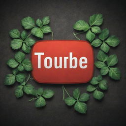 A YouTube logo, illuminated and eye-catching, with 'YouTube' replaced by 'Markhoor Vines'. The text 'Markhoor Vines' stands out brightly against a contrasting backdrop.