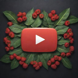 A YouTube logo, illuminated and eye-catching, with 'YouTube' replaced by 'Markhoor Vines'. The text 'Markhoor Vines' stands out brightly against a contrasting backdrop.