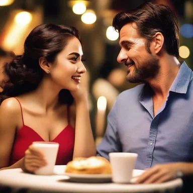 In the romantic movie, the couple dickered playfully over the conditions of their date night.