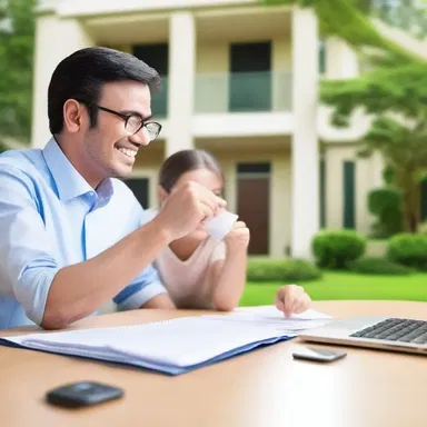 Why did the homeowner go to the bank? To get a home loan!