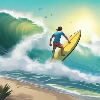 In the fantasy novel, the protagonist discovered a magical surf that could grant wishes.