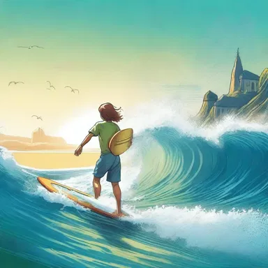 In the fantasy novel, the protagonist discovered a magical surf that could grant wishes.