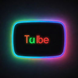 A vibrant and heavily highlighted version of the YouTube logo, in which 'YouTube' is replaced by 'Markhoor Vines' glowing in neon colors.