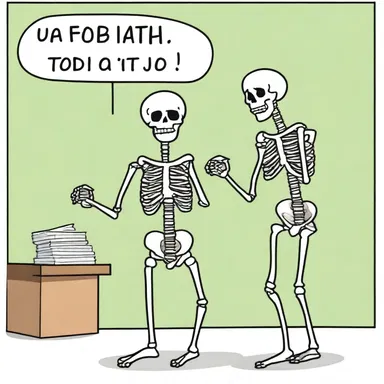 Why did the skeleton pretermit applying for the job? Because he had no guts!