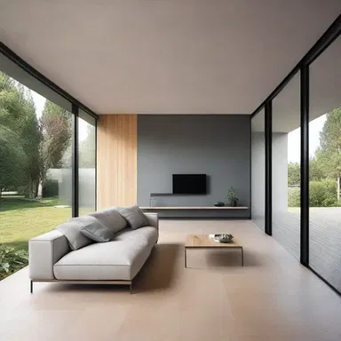 The minimalist design of the house intentionally pretermits unnecessary decorative elements.