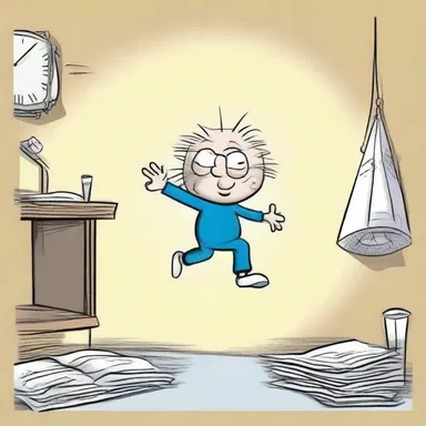 The cartoon character frequently pretermits the rules of gravity, allowing for comical and unrealistic situations.