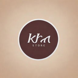 Design a creative and professional-looking logo with the name 'Kha Store'. Incorporate modern design elements and ensure the text is clearly visible.