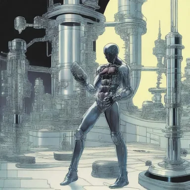In the science fiction novel, the protagonist uses a special device for the instilment of a serum that enhances human abilities.