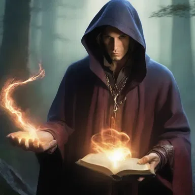 In the magical world of the fantasy novel, the evil sorcerer casts a scathe on the protagonist, causing him to lose his powers.
