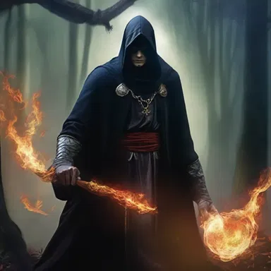 In the magical world of the fantasy novel, the evil sorcerer casts a scathe on the protagonist, causing him to lose his powers.
