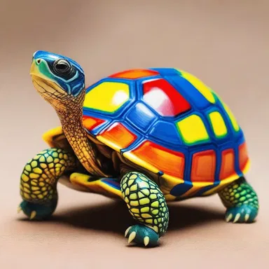 Why did the painted tortoise become an artist? Because it wanted to create masterpieces with its own colorful shell!