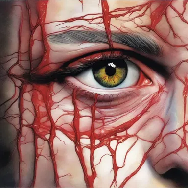 The author painted a vivid picture of the trabecular veins in the protagonist's eyes, symbolizing their emotional depth.