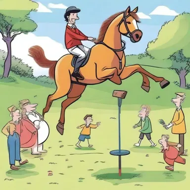 Why did the coltish horse bring a pogo stick to the party? Because it wanted to have a bouncing good time!