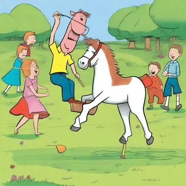 Why did the coltish horse bring a pogo stick to the party? Because it wanted to have a bouncing good time!