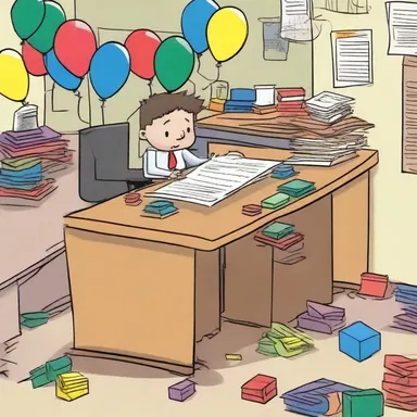 Why did the shy mathematician hide under his desk during the party? Because he found the obtrusive decorations too overwhelming!