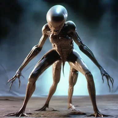 In the science fiction film, the alien creature was depicted as a noncellular life form.