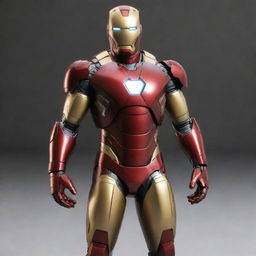 A highly detailed render of Iron Man's suit in 4K resolution.