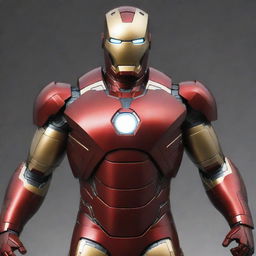 A highly detailed render of Iron Man's suit in 4K resolution.