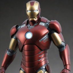 A highly detailed render of Iron Man's suit in 4K resolution.