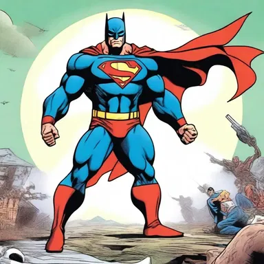 The superhero used his powers to rebut the villain's false claims and defend the innocent civilians.