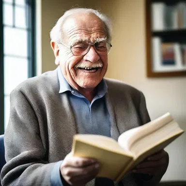 Despite his word blindness, he enjoyed reading joke books and listening to humor that didn't rely heavily on written words.