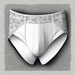 A high-quality digital art piece featuring a stylish and sexy piece of underwear