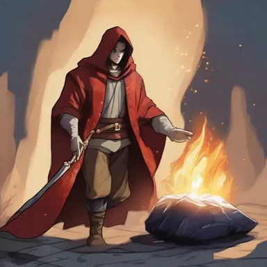 In the fantasy novel, the protagonist discovers a magical stone that has the power to transform into a combustible weapon.