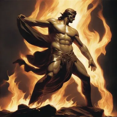 According to Greek mythology, Prometheus stole fire from the gods and gave it to humans, making them aware of the combustible nature of flames.