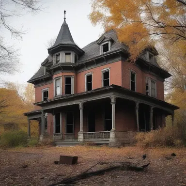 The old mansion was filled with combustible material, making it a perfect location for a horror movie.