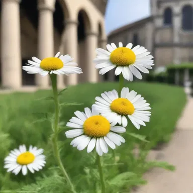 The priest used fleabane in the church to protect the worshippers from fleas.
