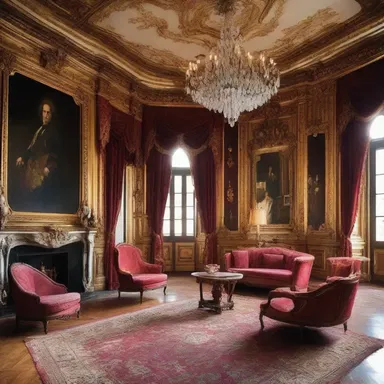 The decadent and lavish décor in the mansion reflected the licentiousness of the wealthy inhabitants.