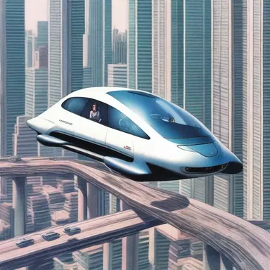 In the futuristic city of Neo-Tokyo, the hovercars glided effortlessly along the cantilevered highways.