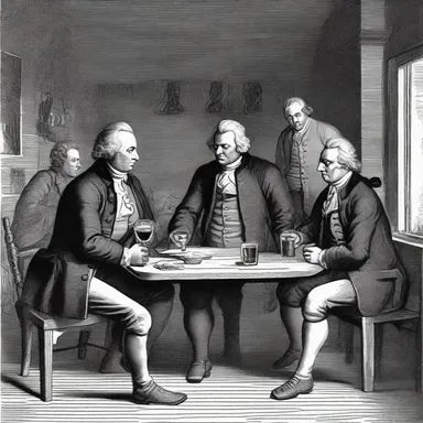 During the American Revolution, taverns in colonial America were often newsy meeting places where people would discuss the latest events.