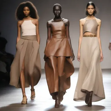 The fashion designer showcased a unique collection inspired by the earthy textures and colors of a mud pie.