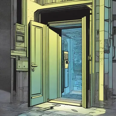 In the science fiction story, the protagonist discovered a hidden backdoor that allowed access to a futuristic world.
