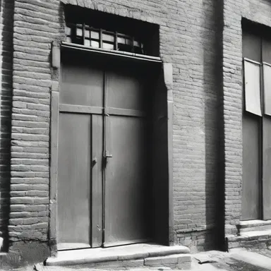 During World War II, the resistance fighters used the backdoor of the old building as an escape route from the enemy.