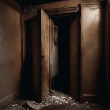 The protagonist in the horror movie discovered a backdoor in the haunted house that led to a hidden chamber filled with sinister secrets.