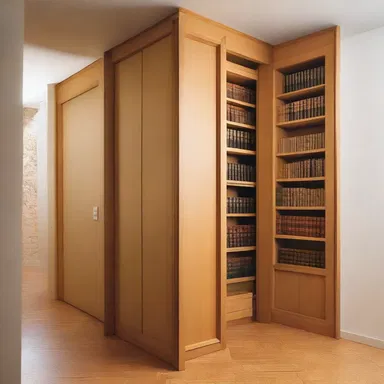 The architect designed a secret hideout specifically for draft dodgers, incorporating hidden passages and compartments in the walls.
