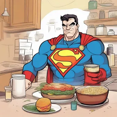 The gastronomic adventures of a food-loving superhero are depicted in this hilarious comic series.