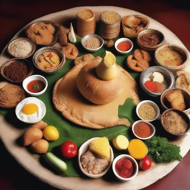 In some religious ceremonies, the preparation and consumption of food hold great gastronomic significance.