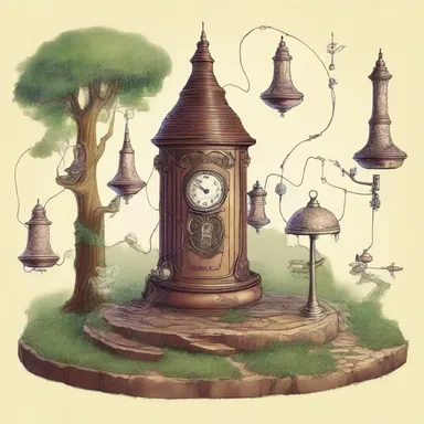 In the land of magic, the telephone circuit connected the realms of the wizards and fairies.