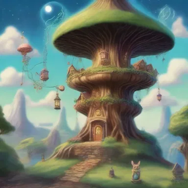In the land of magic, the telephone circuit connected the realms of the wizards and fairies.