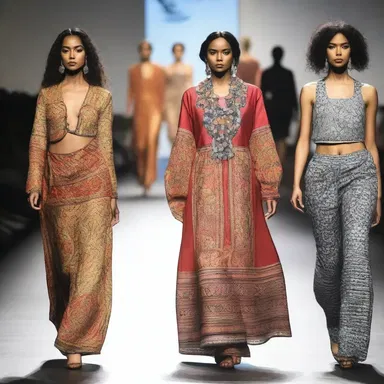 The fashion show celebrated communalism by showcasing designs inspired by various minority cultures and promoting unity among diverse communities.