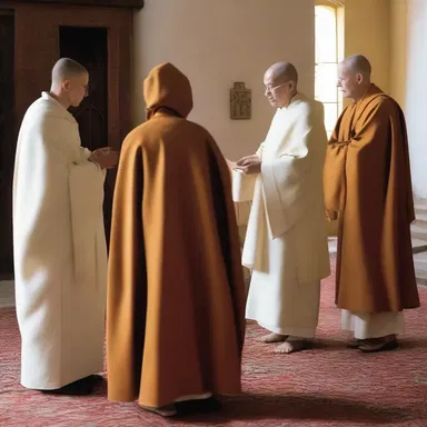 Many monastic orders practice communalism, where members live together, share resources, and follow a common religious doctrine.