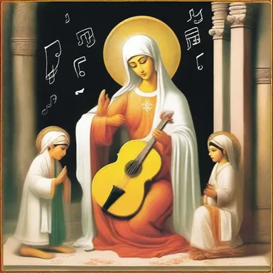 The creative person composed a beautiful piece of music based on religious themes, which touched the hearts of many.