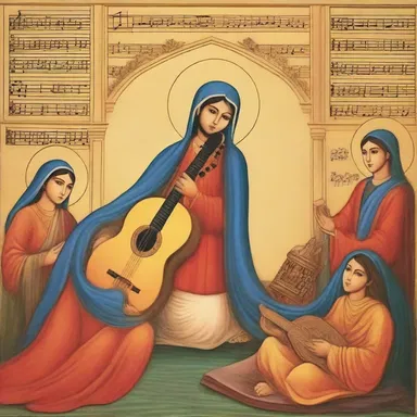 The creative person composed a beautiful piece of music based on religious themes, which touched the hearts of many.