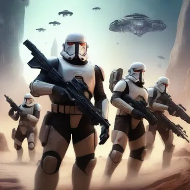 In the fanatical realm of science fiction, a group of rebels wage a war against the tyrannical regime controlling the galaxy.